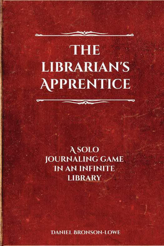 The Librarians Apprentice book cover, a solo RPG set in an infinite library by Daniel Bronson-Lowe.