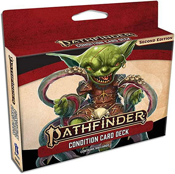 Box for storing Pathfinder 2nd Edition: Condition Cards, featuring grinning goblin art.