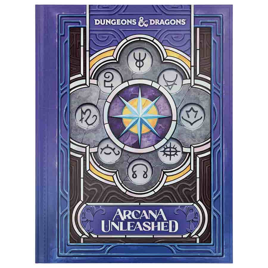 Arcana Unleashed alternate cover, D&D 2024 edition featuring magical subclasses and arcane factions.