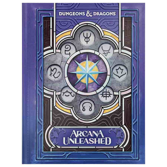 Arcana Unleashed alternate cover, D&D 2024 edition featuring magical subclasses and arcane factions.