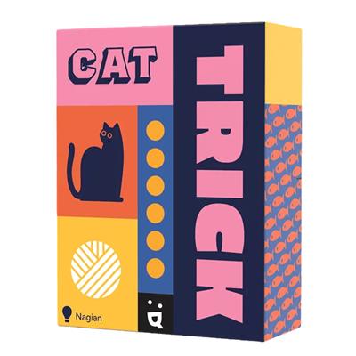 Cat Trick board game with cat, yarn ball, and fish designs on the box.