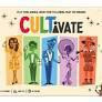 CULTivate board game cover showing five cartoon characters on colorful backgrounds.