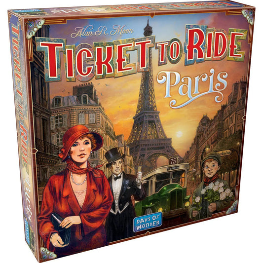 Ticket to Ride Paris board game box.
