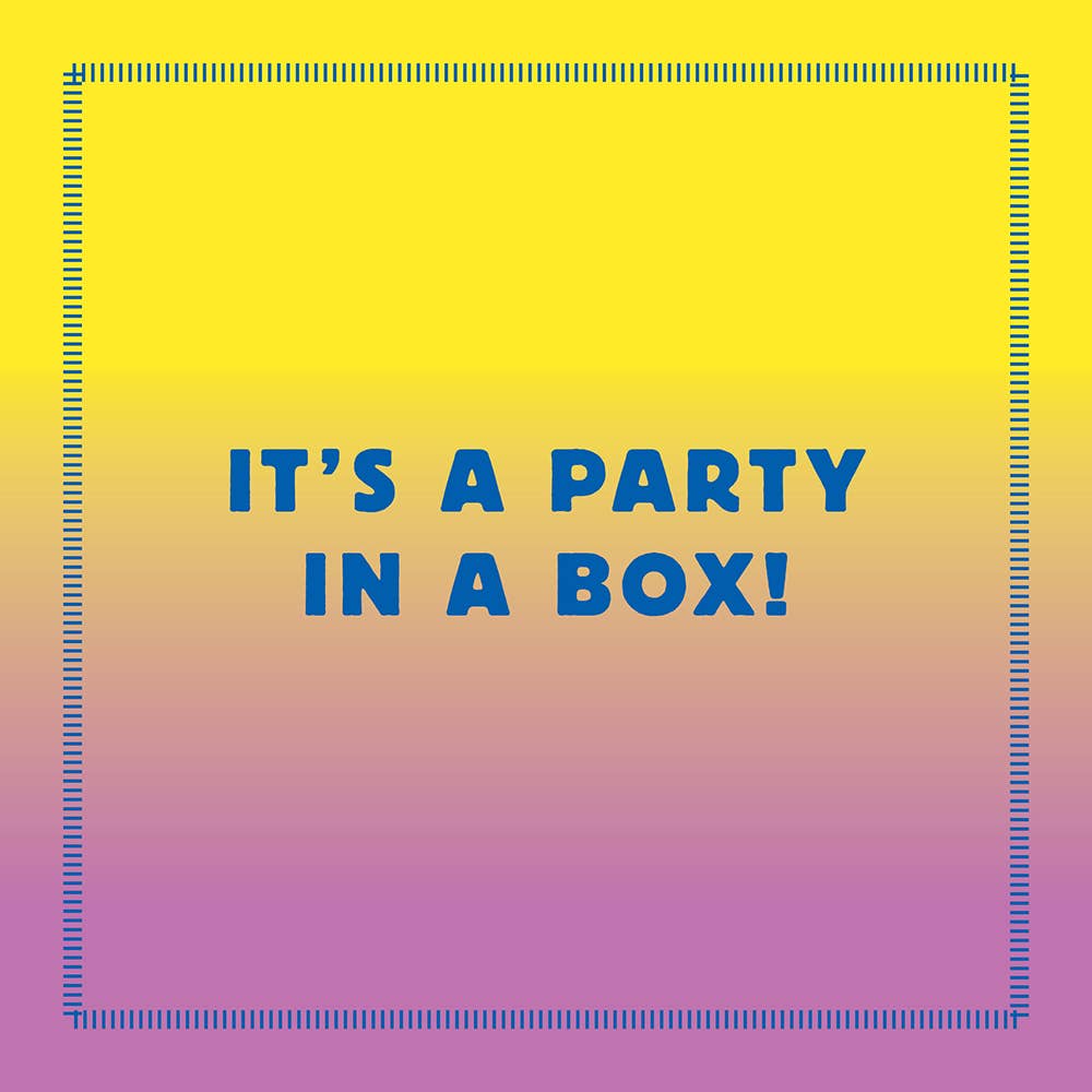 Spark Celebration party prompts from the Spark Series, text on a yellow and purple gradient background.