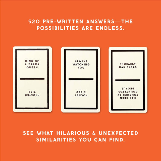 Ive Venn Thinking game cards displaying phrases, noting 520 possible answers.