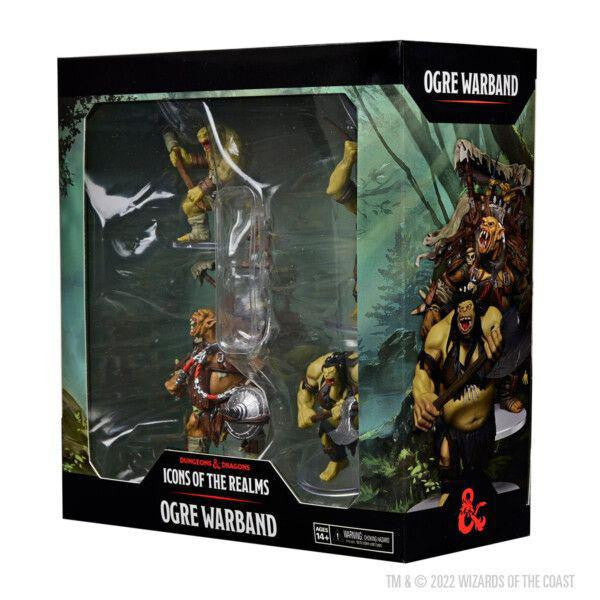 D&D: IR Ogre Warband boxed set containing ogre miniatures.