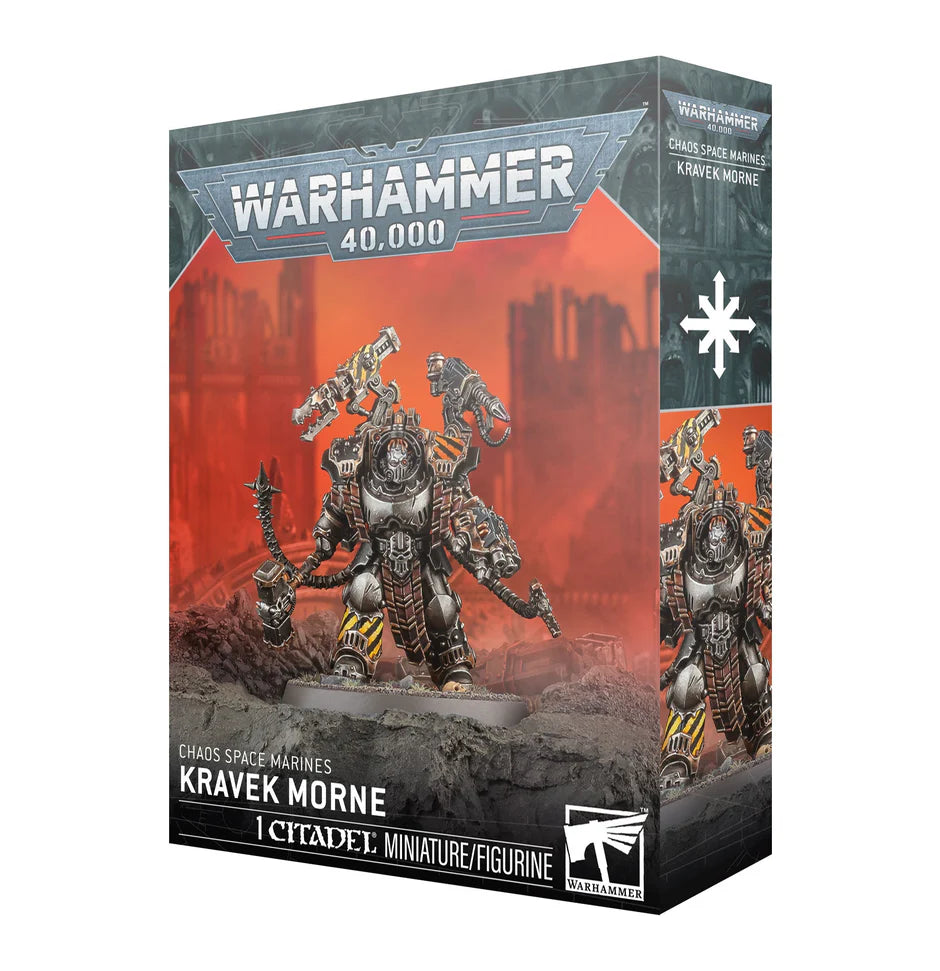 Warhammer 40,000 Chaos Space Marines Kravek Morne miniature.