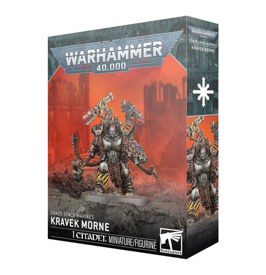 Warhammer 40,000 Chaos Space Marines Kravek Morne miniature.