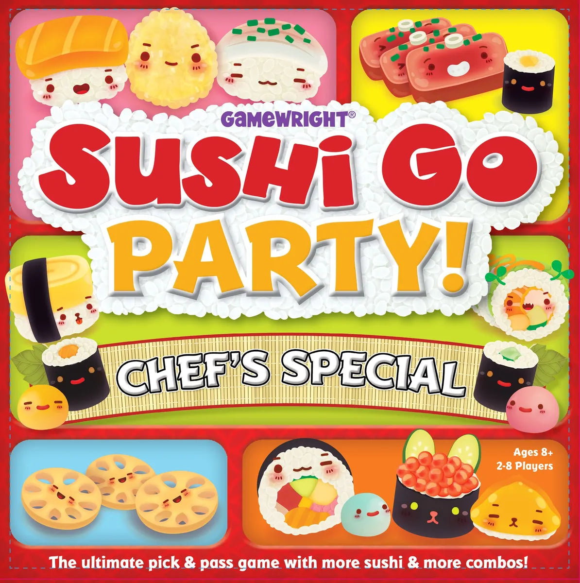 Sushi Go Party Chef’s Special board game box.
