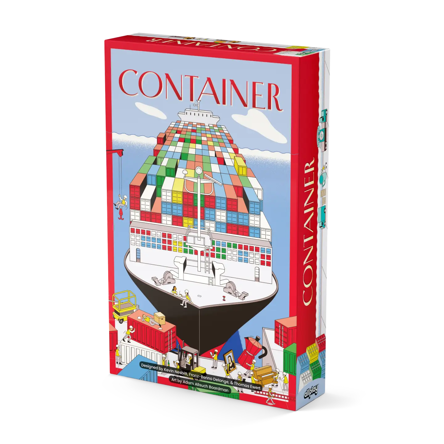 The Container (Deluxe Edition) box displaying the game title with a cargo ship and colorful containers illustration.