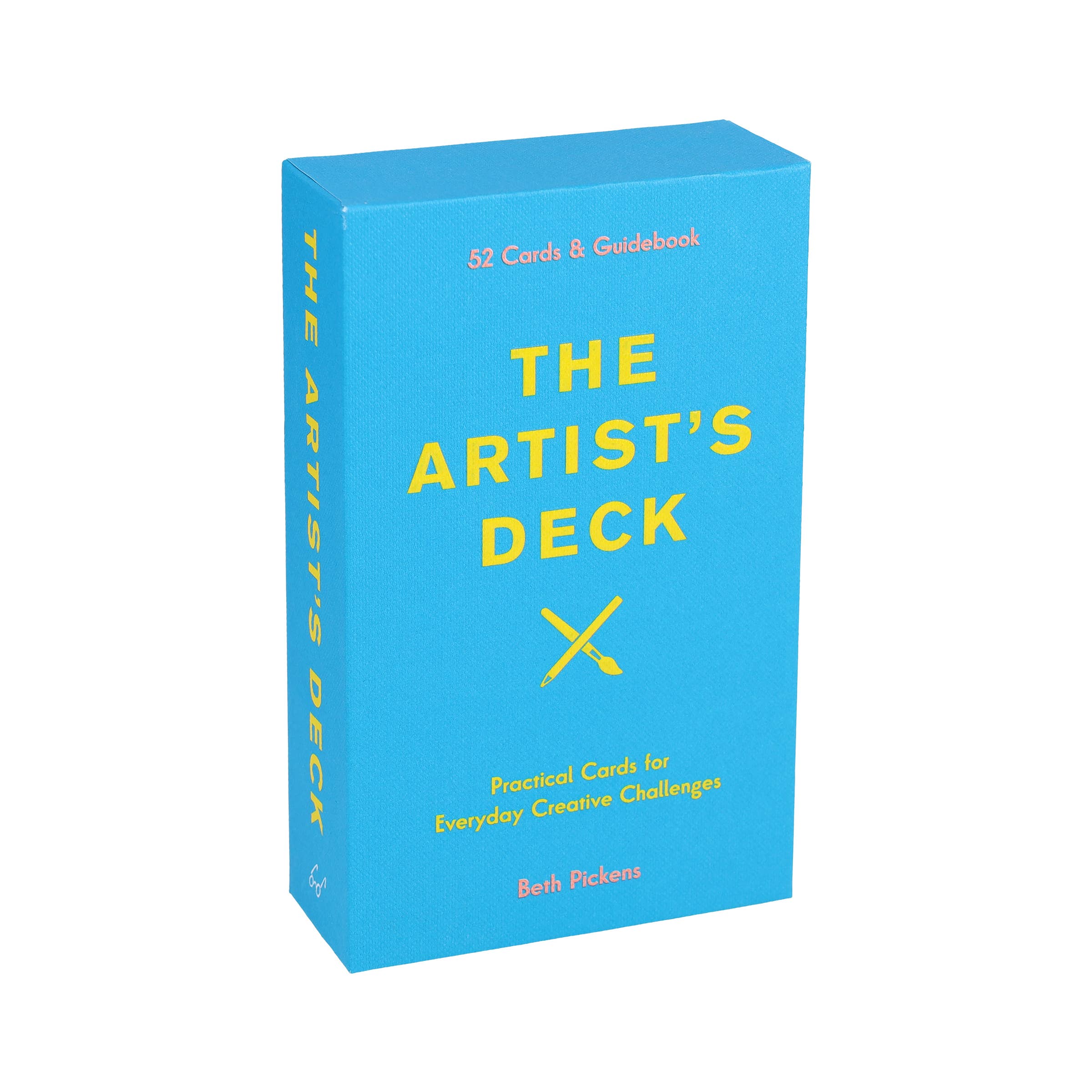 Blue Artists Deck box with yellow text, paintbrush and pencil icons on the packaging.