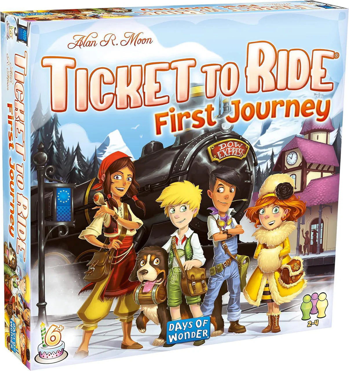 Ticket to Ride First Journey Europe board game box.