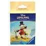 Scrooge McDuck Sleeves 65ct featuring Scrooge McDuck in a top hat, red coat, and cane with gold coins.