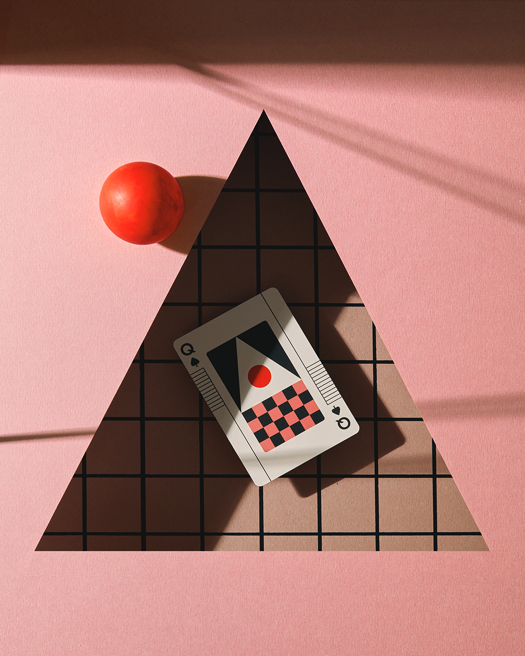 Queen of spades playing card from Eames The Little Toy collection.