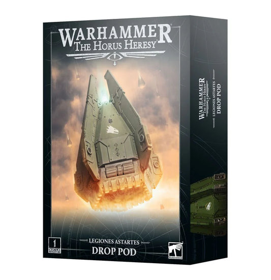 Legiones Astartes: Drop Pod box with Space Marines miniature vehicle for Warhammer The Horus Heresy.