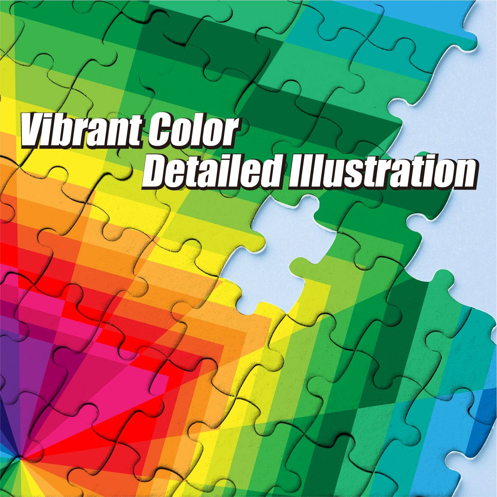 Pixel Spiral 1000 Piece Jigsaw Puzzle with a vibrant rainbow spiral design.