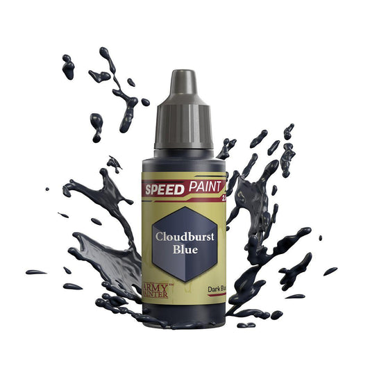 Army Painter Speedpaint Cloudburst Blue bottle for miniatures, one-coat blue paint.