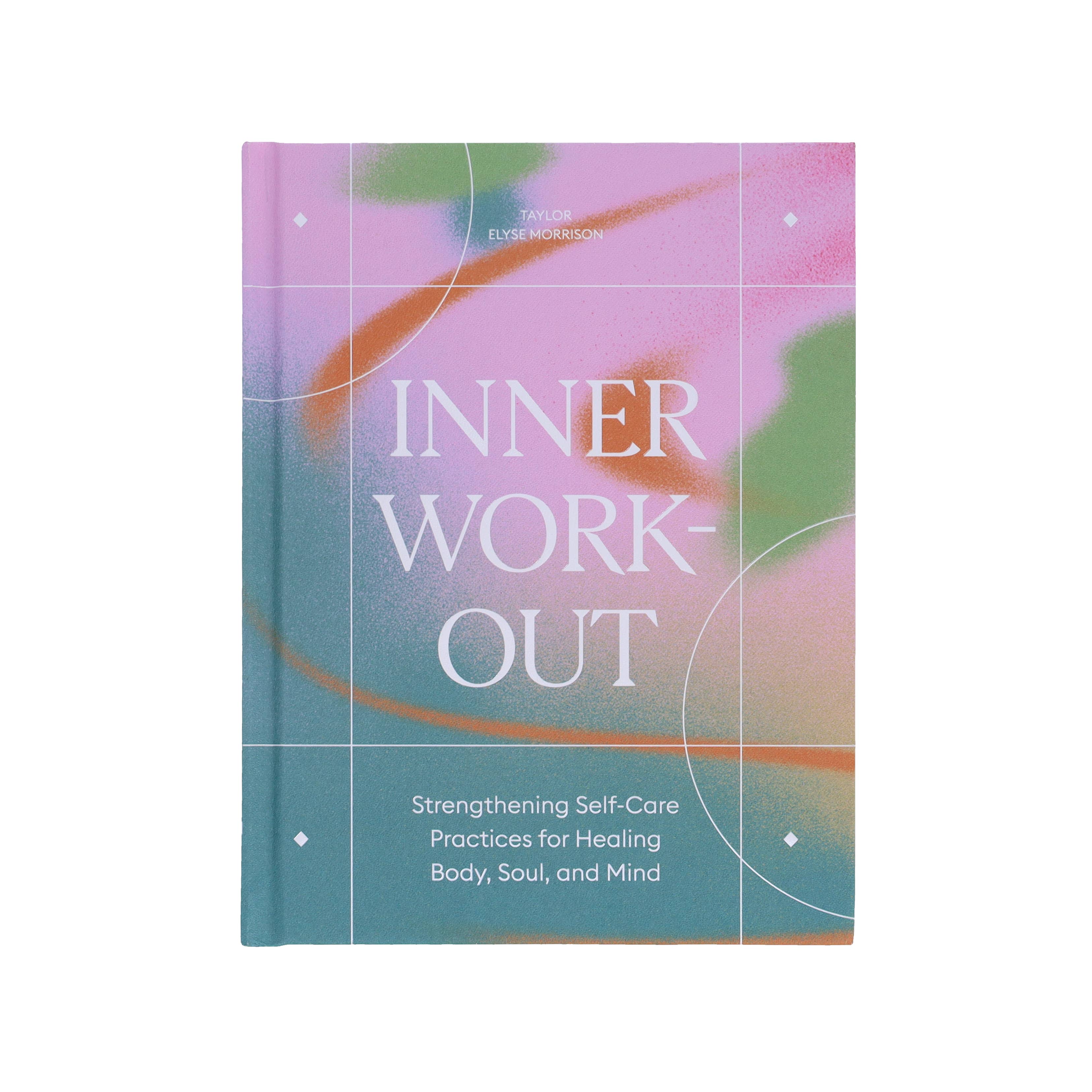 Inner Workout pastel-colored self-care guide book for body, mind, and soul.