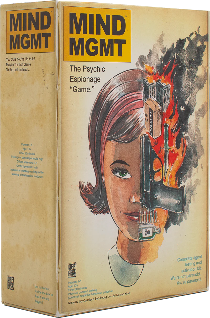 Box for MIND MGMT The Psychic Espionage Game.