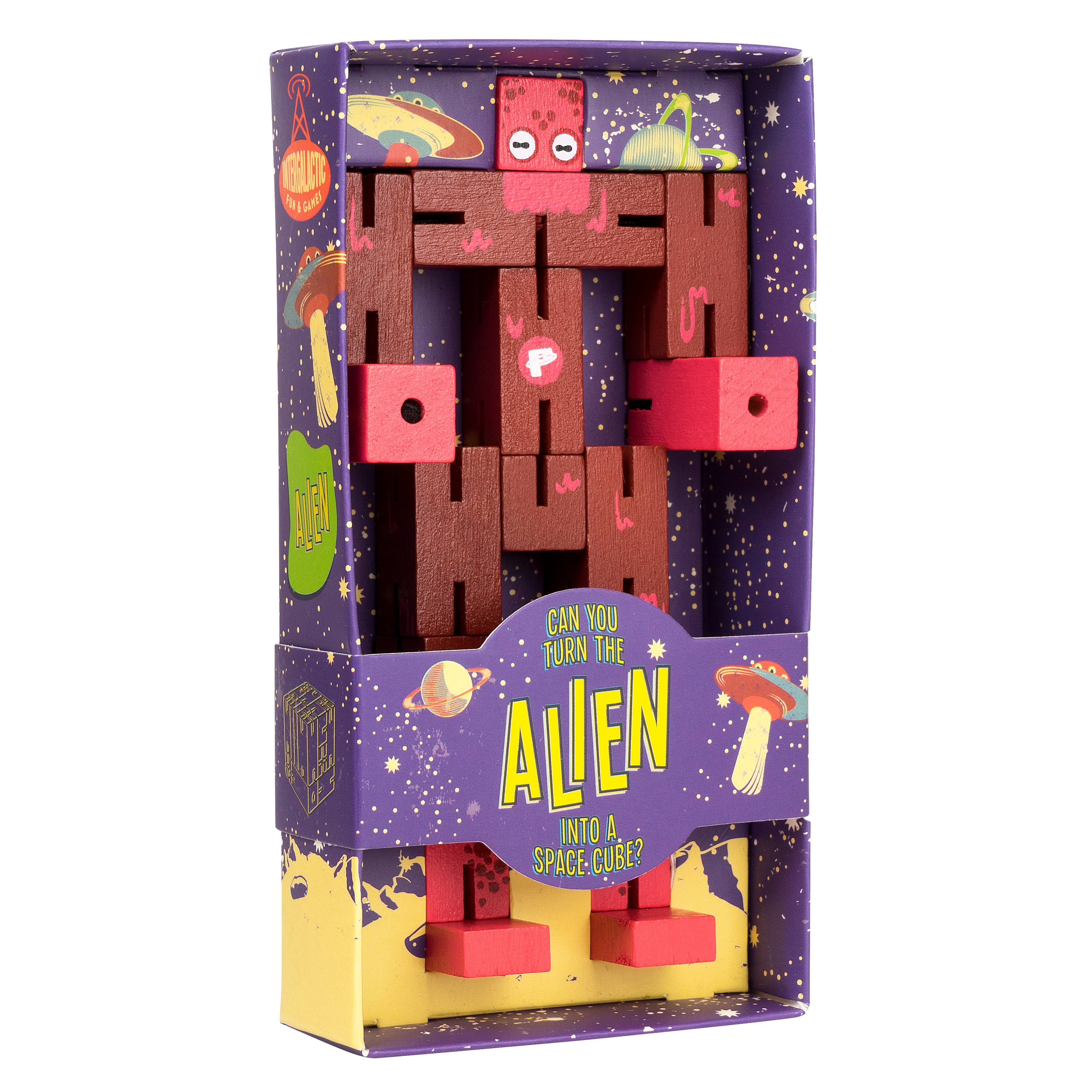Puzzle Planet wooden intergalactic robot puzzle.