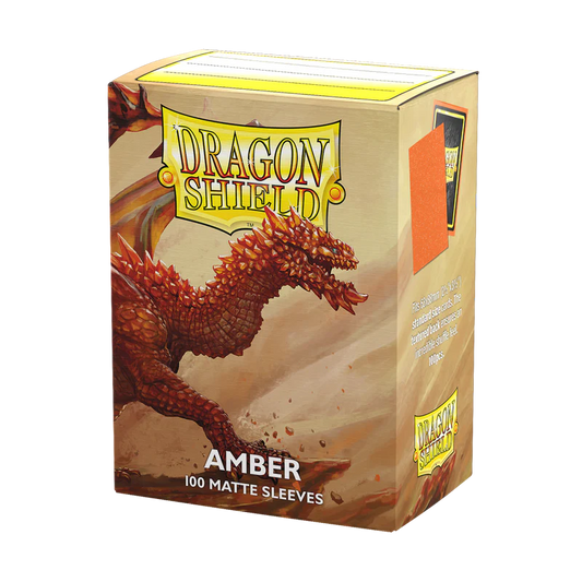 Dragon Shield Matte Sleeves Amber box.