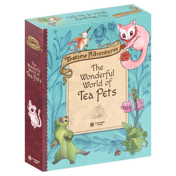 Teatime Adventures: The Wonderful World of Tea Pets Box Set with animal illustrations on the packaging.