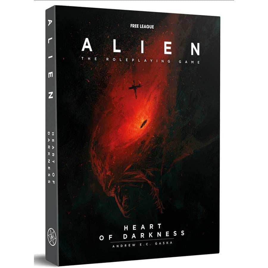 ALIEN RPG: HEART OF DARKNESS box cover, cinematic scenario in the Draconis Strain Saga.