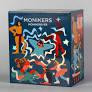 Monikers-ER game box featuring animated characters, bold graphics, and new cards against a dark background.