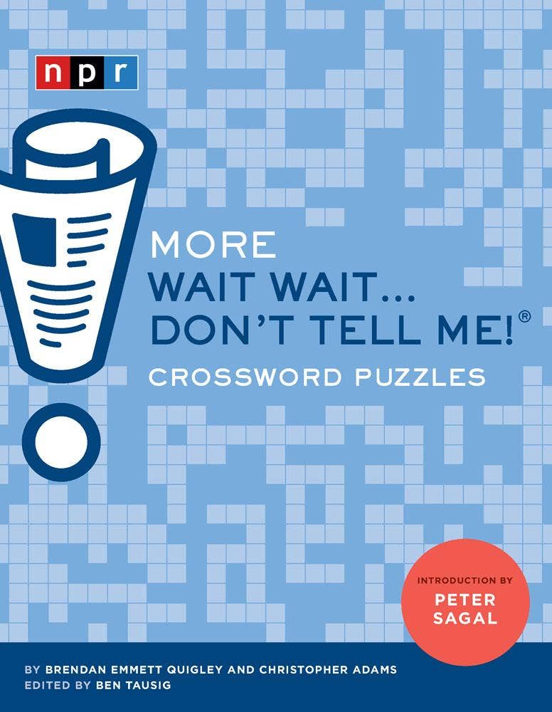 More Wait Wait...Dont Tell Me Crossword Puzzles book cover with NPR logo and crossword pattern background.