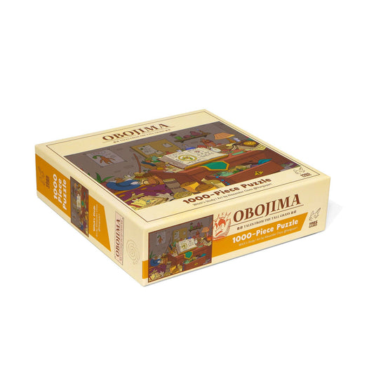The Obojima Witchs Study 1000-piece puzzle with potion brewing and indoor scene artwork on the box.