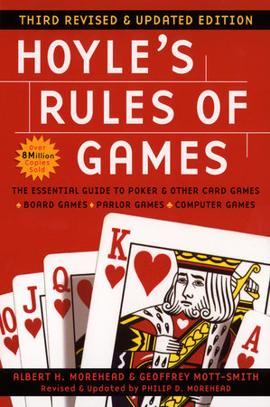 Hoyles Rules of Games book, 3rd Revised & Updated Edition, red cover with J, Q, K hearts symbols.