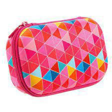 Zipit Colorz Pencil/Storage Box in pink with zippered pouch design.