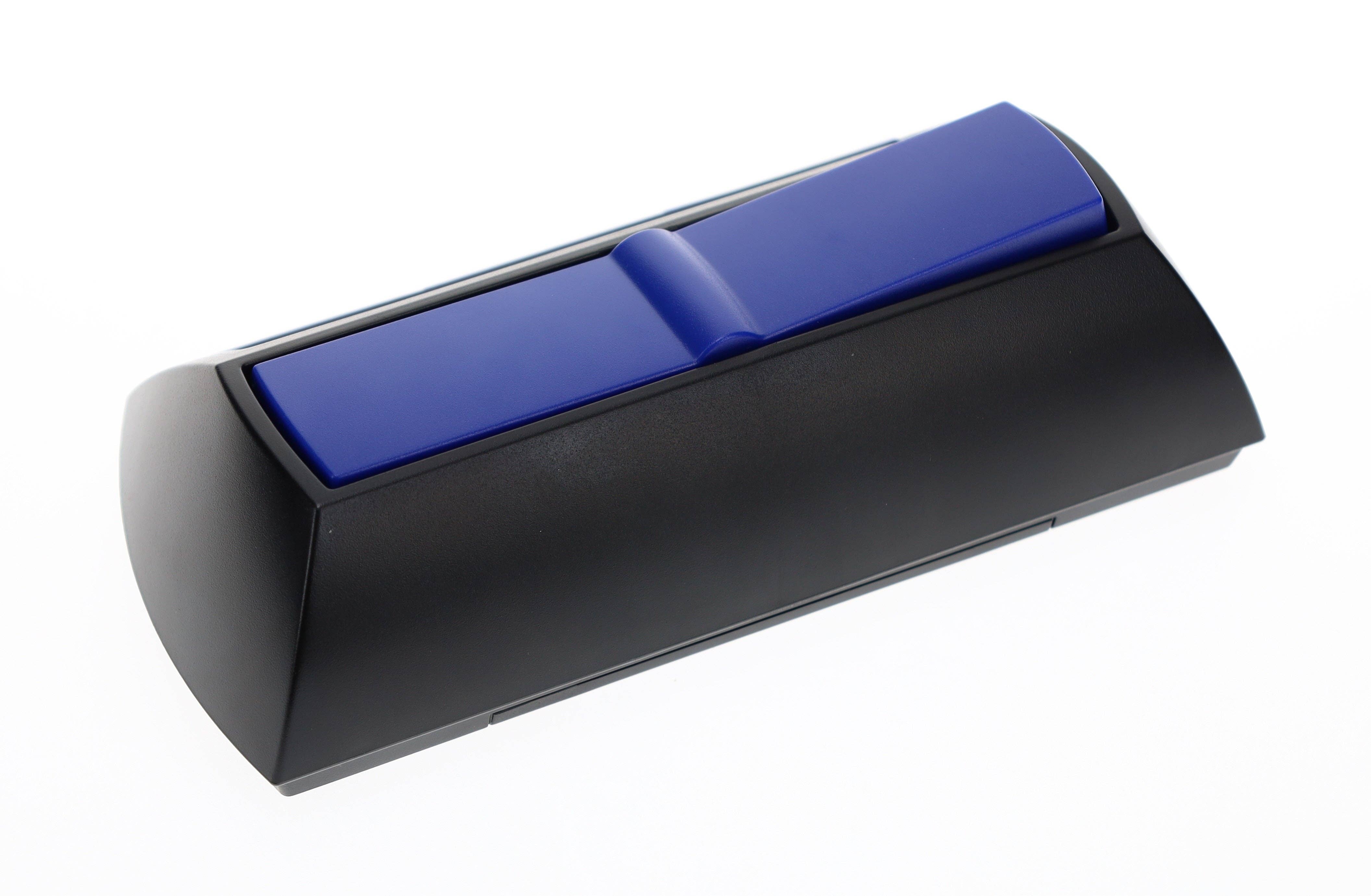 Bobby Fischer Digital Chess Clock/Timer by DGT, black rectangular body with a blue button.