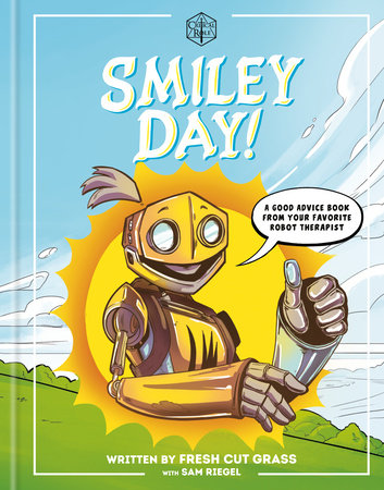 Critical Role: Smiley Day illustrated gift book featuring a yellow robot giving a thumbs up.