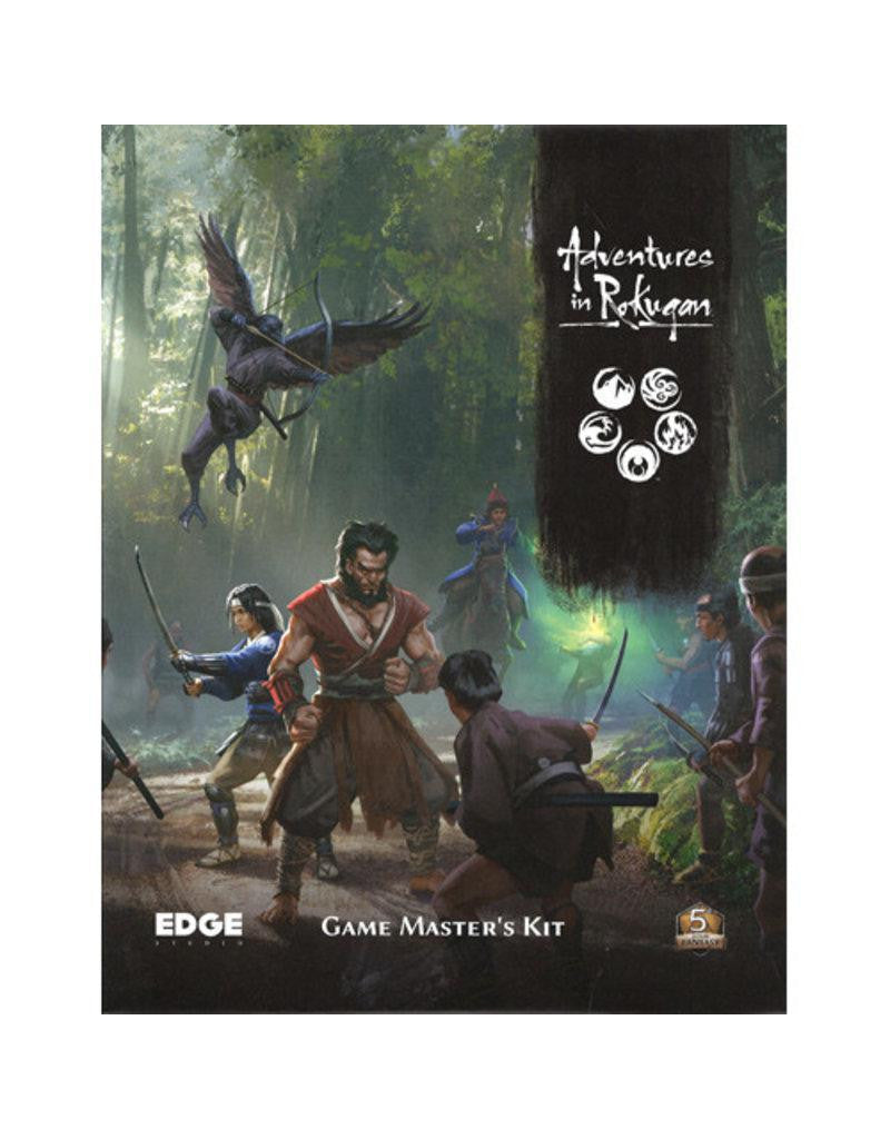 Adventures in Rokugan Game Masters Kit packaging featuring swordsmen battling flying beasts in a forest.