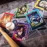 MTG Secret Lair Playmat: Magic the Baseballing with colorful baseball gear on a two-toned background.