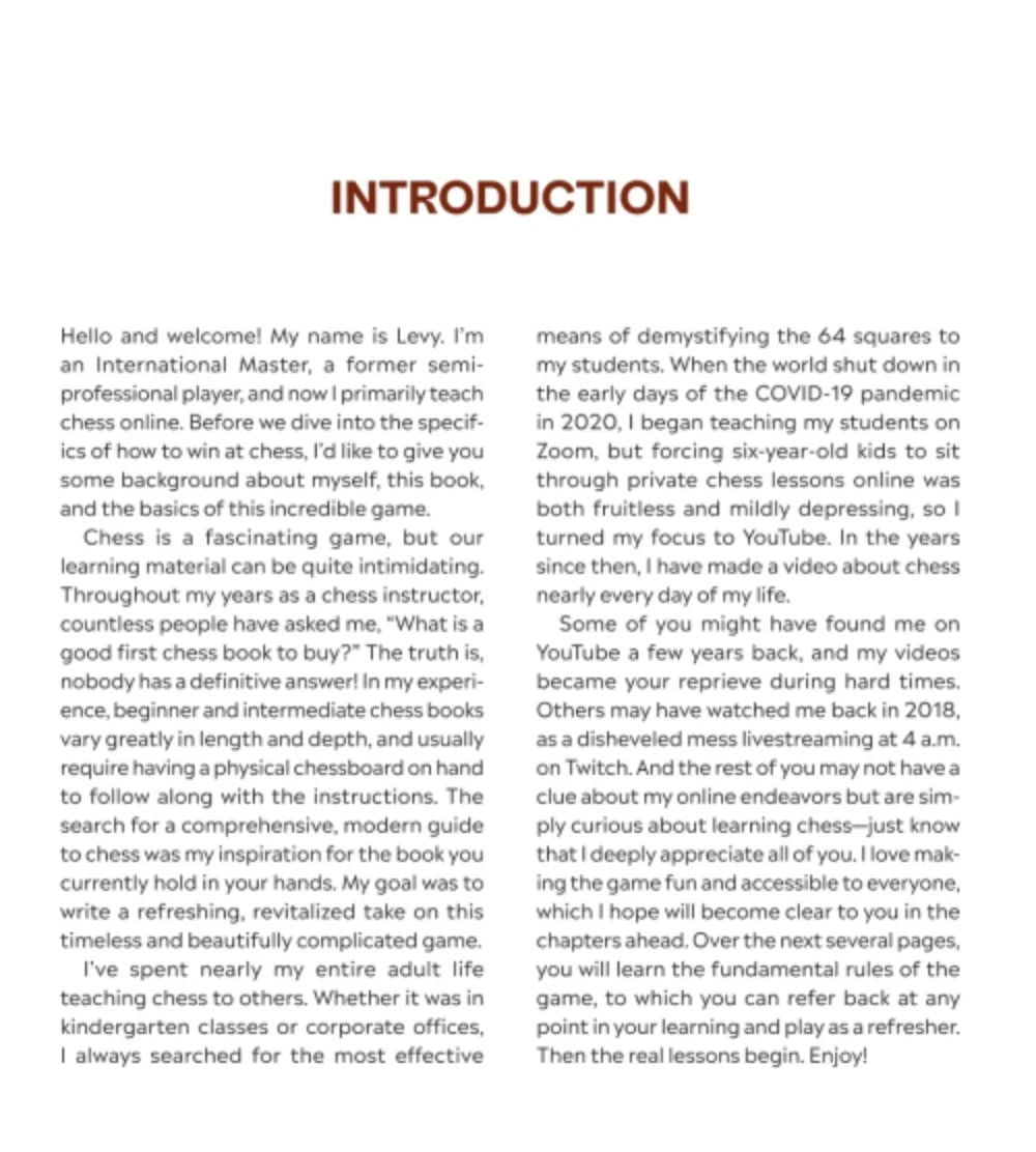 How to Win At Chess chess guide by Levy Rozman with tips and strategies for beginners.