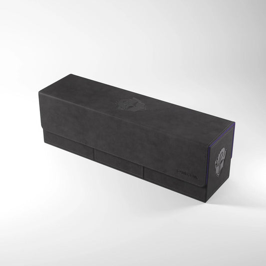Tolarian Academic 266+ XL Deckbox, black, with subtle emblem and GAMEGENIC logo.