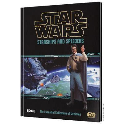 Star Wars Roleplaying: Starships and Speeders cover, featuring ships and a character from the vehicles sourcebook.