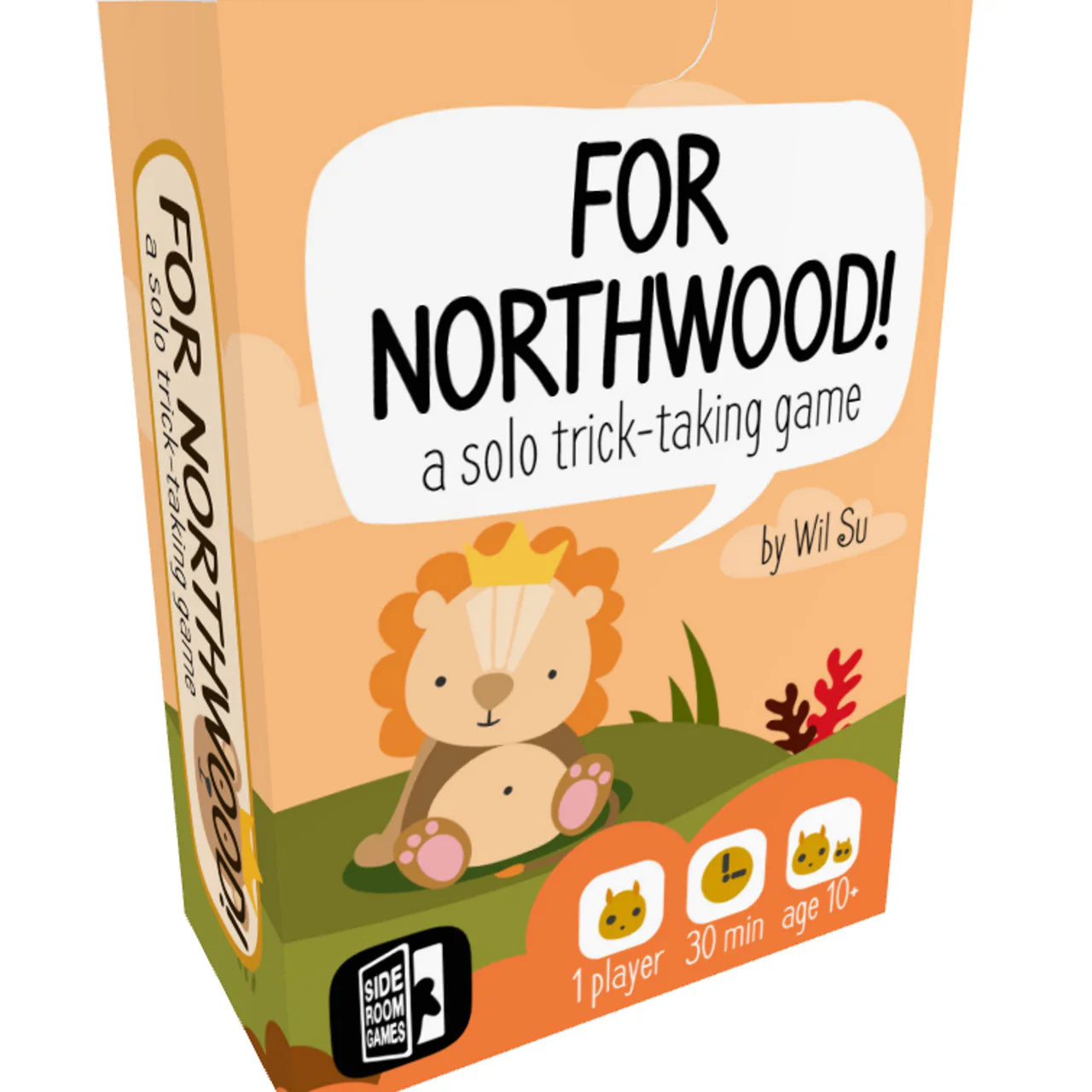 For Northwood solo trick-taking card game, for 1 player, playtime 30 mins, ages 10+, details on BoardGameGeek.