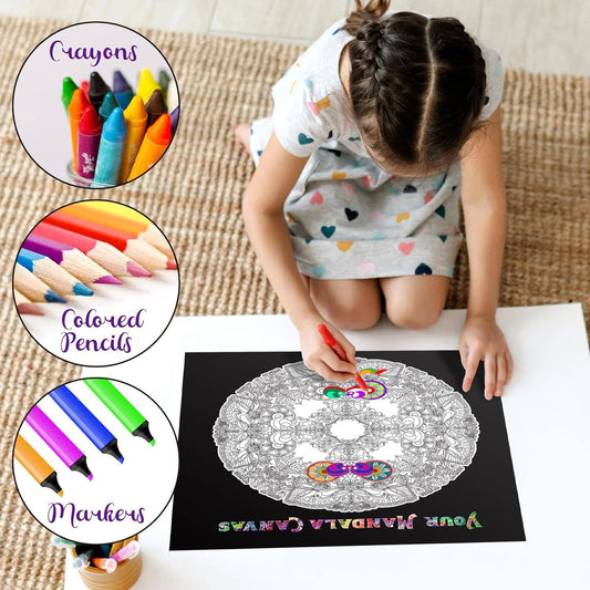 Young girl holding Mandalic Rose 1000 Piece Jigsaw Puzzle box.
