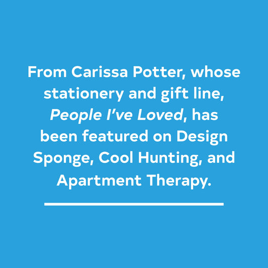 Stationery with white text on blue that reads Its OK to Feel Things Deeply.