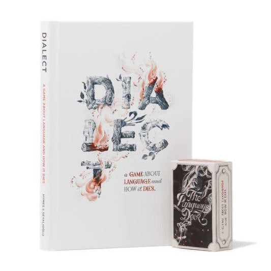 Dialect: A Game About Language and How It Dies book and cards set.