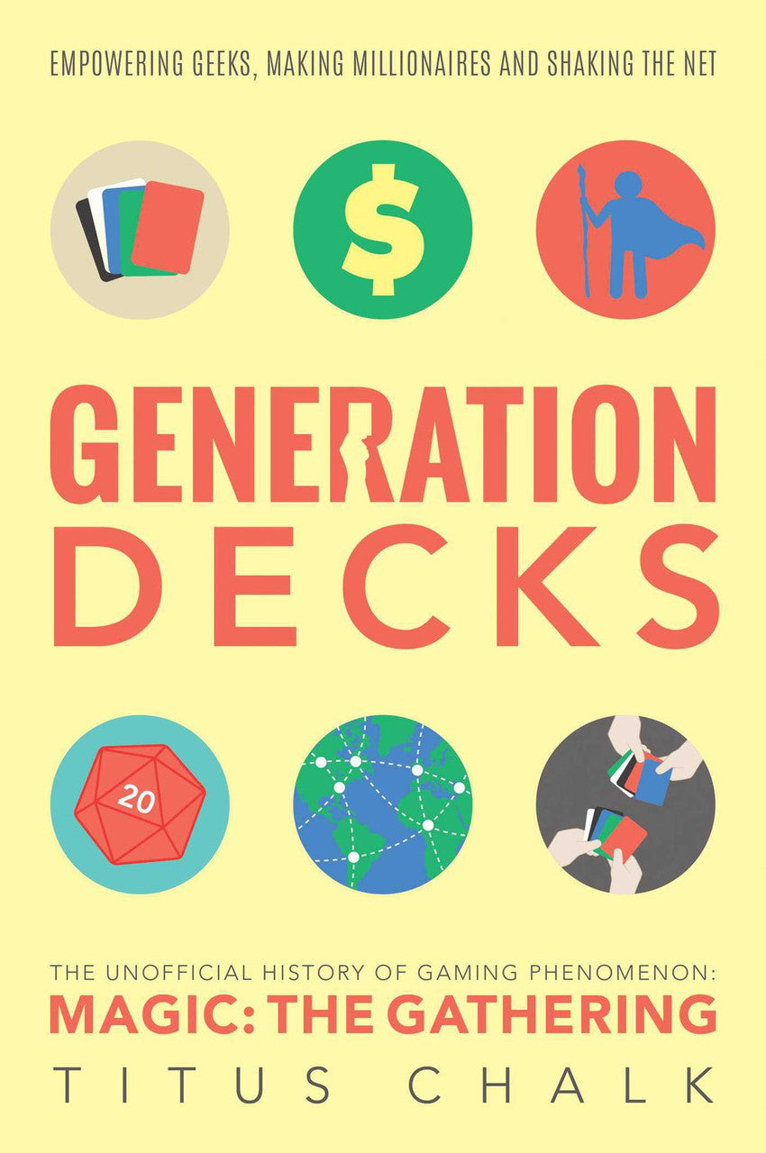 Generation Decks by Titus Chalk, a book about the history and impact of Magic: The Gathering.