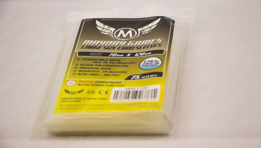 Special Order Custom WOTR-CE Sleeves, 70 mm x 120 mm, pack of 75 for board or card games.