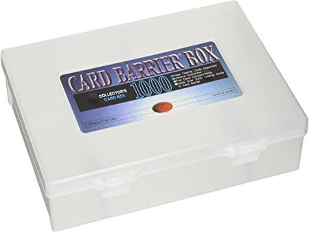 KMC 1000 count Card Accessories Box for storing card sleeves and protecting collectible card games.
