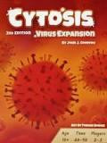 Cytosis: Virus xpasion 2E game cover featuring illustrated viral strains on a red-orange background.
