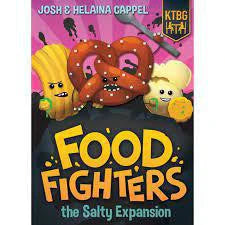 Food Fighters The Salty Expansion game box featuring Salty faction fighter tiles.