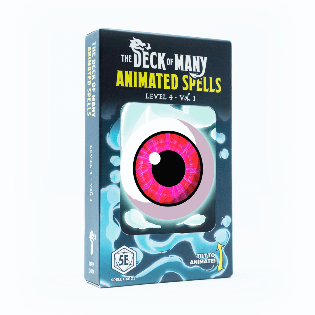 Animated Spells: Level 4 Vol. 1 - 5e 2014 D&D Reference Cards box.