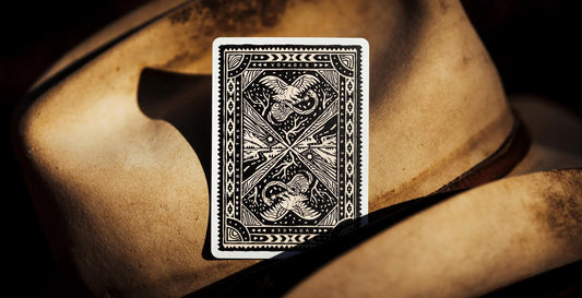 Voyager Playing Card with ornate black-and-white back design.